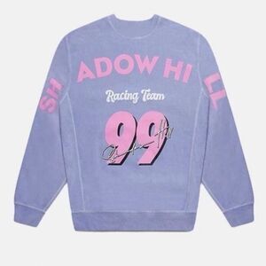Shadow Hill Sweatshirt Large Purple Racing Team Graphic